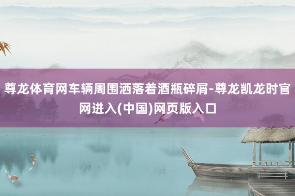尊龙体育网车辆周围洒落着酒瓶碎屑-尊龙凯龙时官网进入(中国)网页版入口